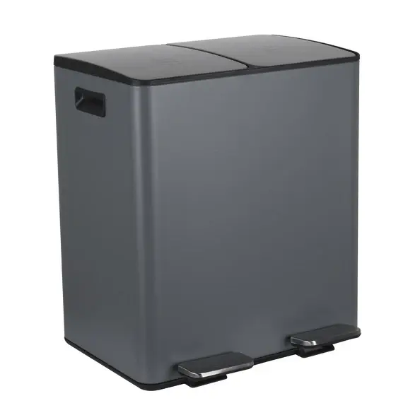 Pedalabfalleimer Modell Aliya 2x20 Lt. Farbe mattgrau