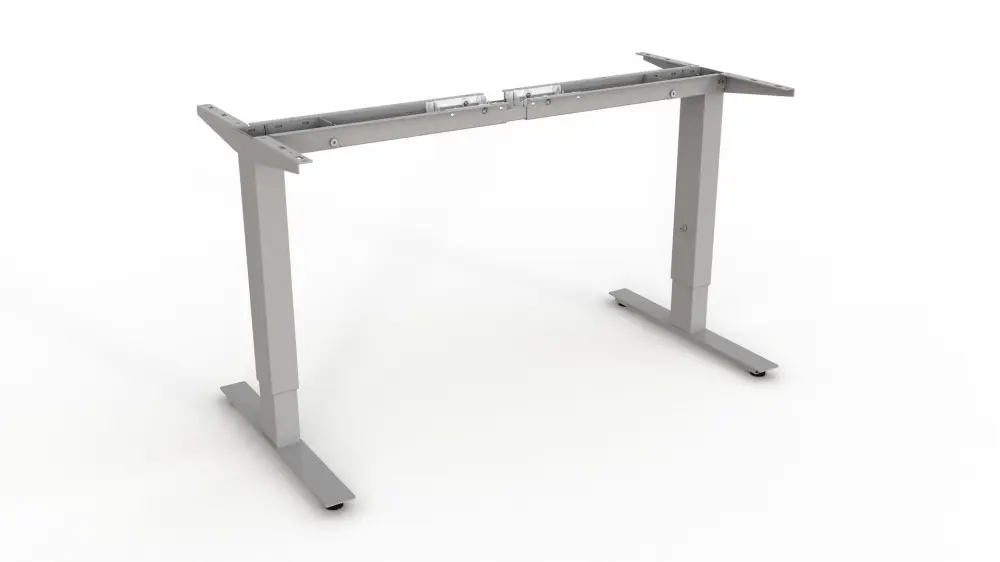 SWEDSTYLE Tischgestell 2D AERO händisch, RAL 316mm Hub, 9016 verkehrsweiß