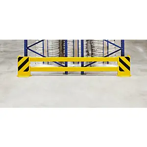Wasserdicht & UV-beständig Regalschutz-Planken-Set, mit Eck-Anfahrschutz, für Doppelregal, Breite 2300 - 2700 mm.