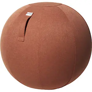 SOVA Sitzball, Stoffbezug Naturtönen, 600 - 650 mm, lachsorange. für den Wintereinsatz