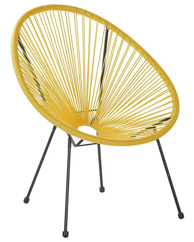 Garden Chair ACAPULCO II PE Rattan Sonnengelb