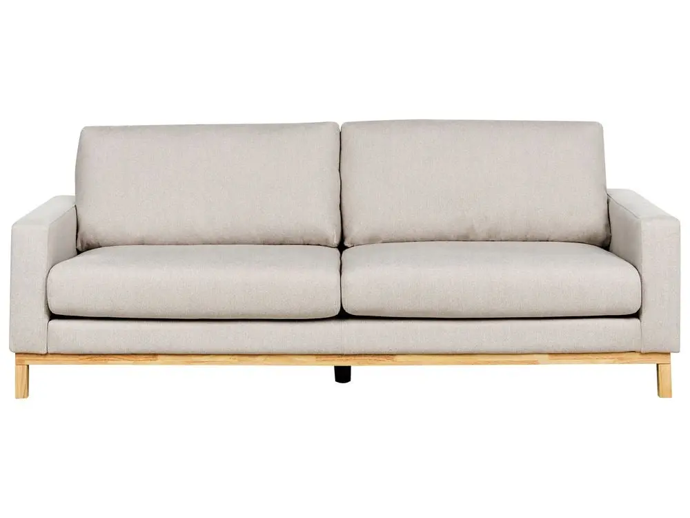 3-Sitzer Sofa elfenbein / hellbraun SIGGARD