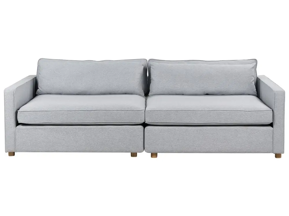 3-Sitzer Sofa grau VINSTRA aus Acacia-Holz