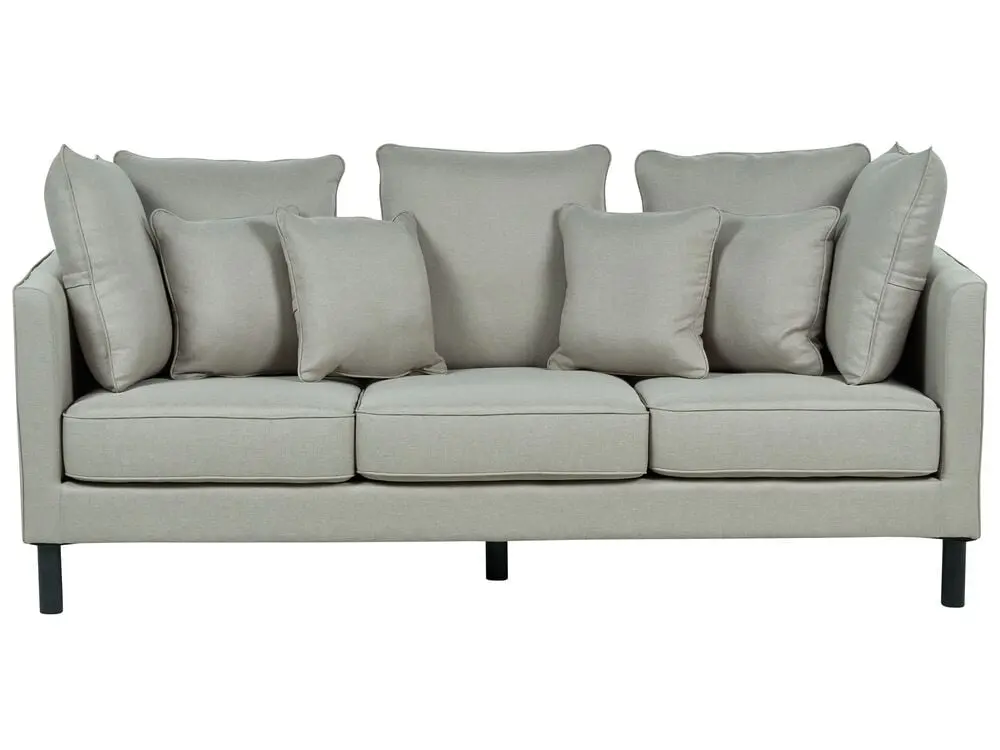 3-Sitzer Sofa hellgrau FENSTAD für Balkon und Terrasse