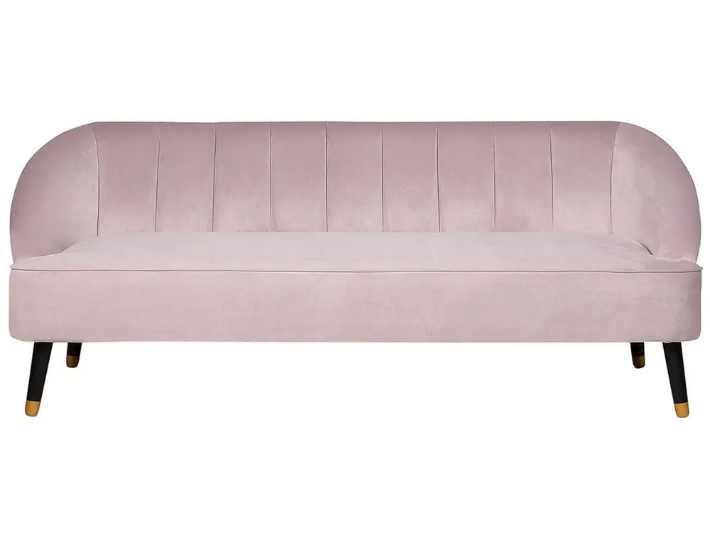 3-Sitzer Sofa Samtstoff rosa ALSVAG mit 120 kg Belastbarkeit