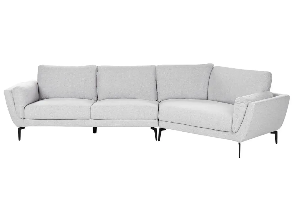3-Sitzer Sofa Stoff hellgrau KANSSELI mit 120 kg Belastbarkeit
