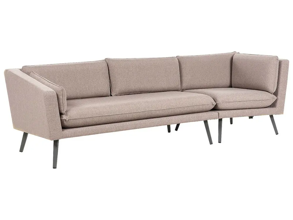 Gartensofa 3-Sitzer LORETELLO rechtsseitig Hellbraun