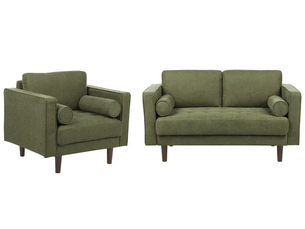 Sofa Set dunkelgrün 3-Sitzer NURMO mit 120 kg Belastbarkeit
