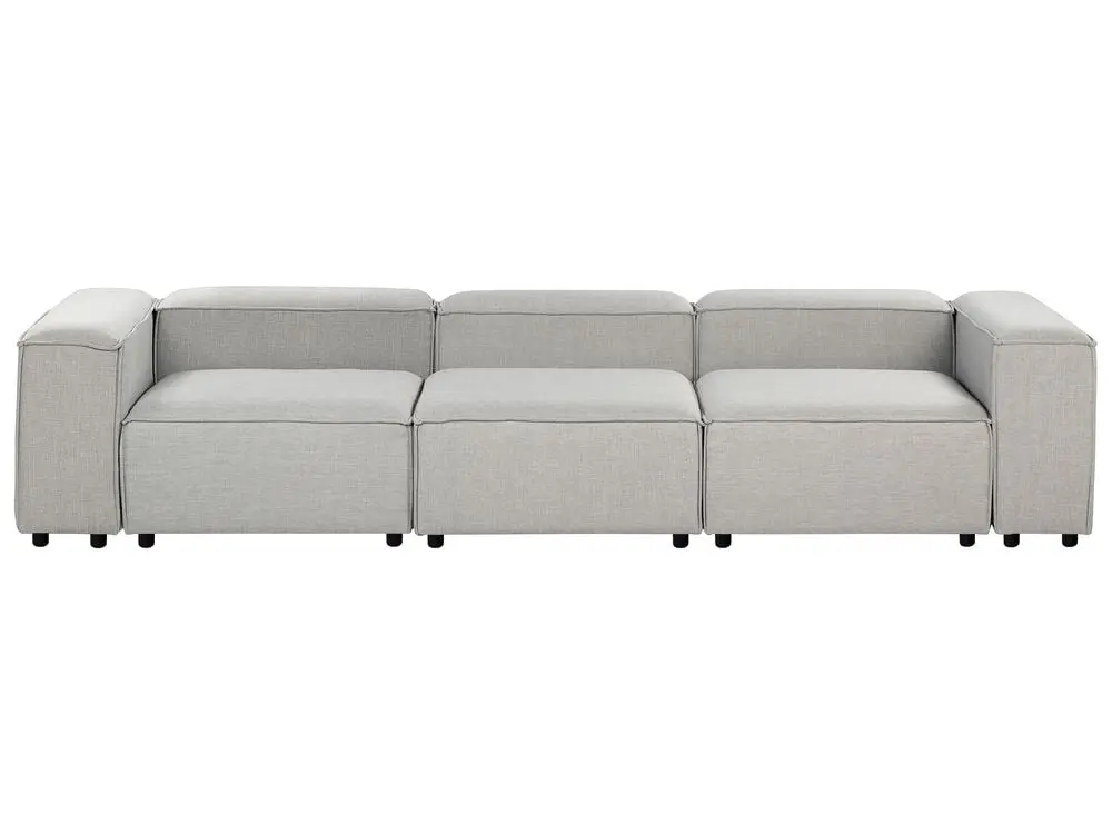 Wetterfeste Outdoor 3-Sitzer Sofa Stoff hellgrau ARDAL