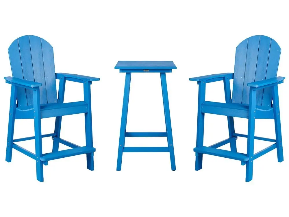 Bistro Set ADIRONDACK Blau