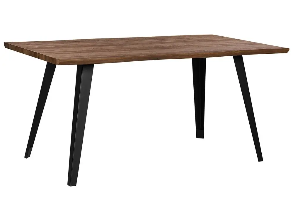 Esstisch WITNEY Dunkelbraun 160 cm 90 cm