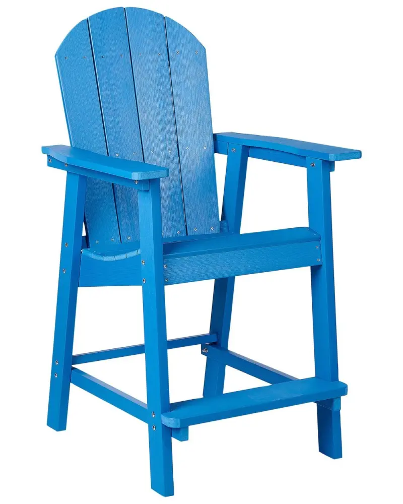 Garden Bar Chair ADIRONDACK Synthetic Material Türkis