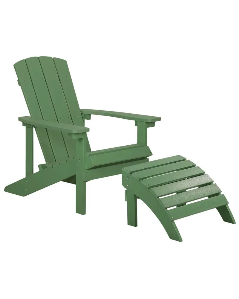 Garden Chair ADIRONDACK Footstool Minzgrün