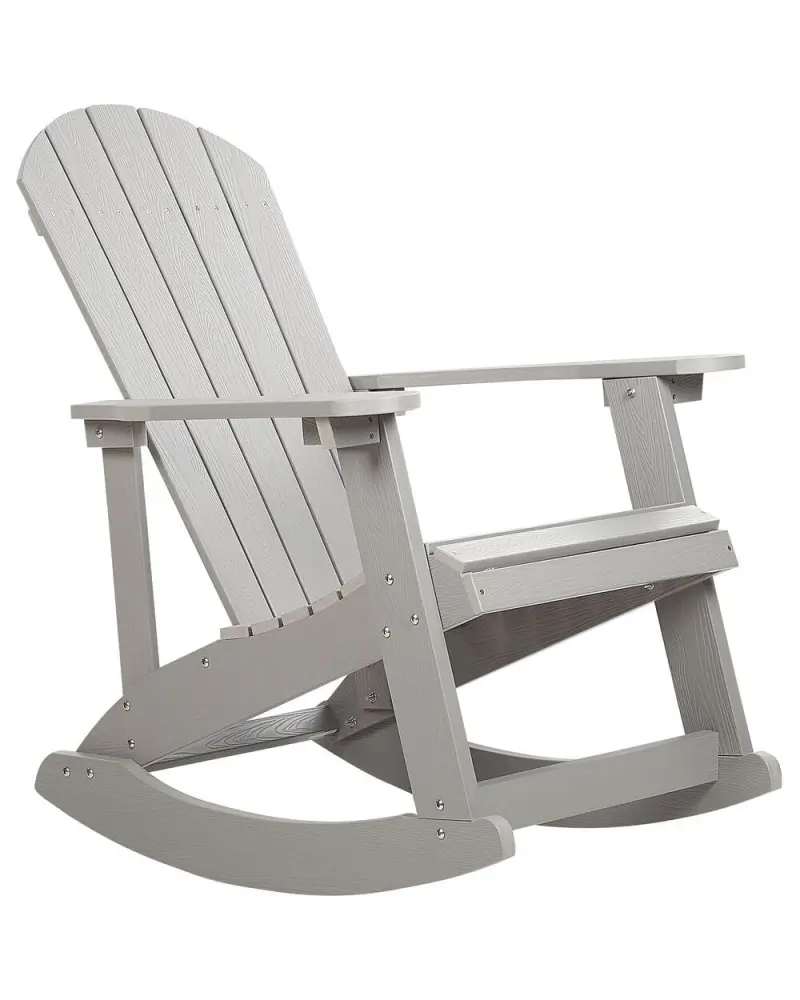 Garden Rocking Chair ADIRONDACK Light Grey