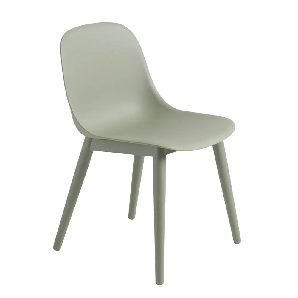 Stapelbare Muuto - Fiber Side Chair Wood Base