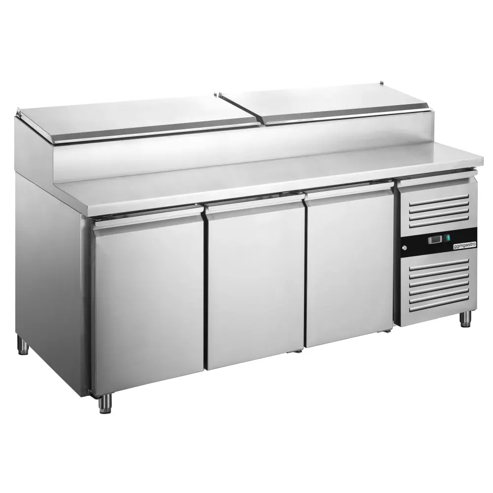 Zubereitungstisch AUSGEZEICHNET - 1795mm - für 8x GN 1/3 - 3 Türen für Sofa und Sessel