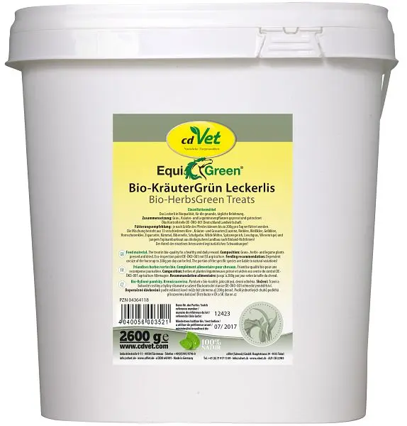 cdVet EquiGreen Bio-KräuterGrün Leckerlis 26 kg 352