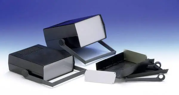 TEKO AUS 55.5 Tisch-Gehäuse (L x B x H) 198 x 178 x 108 mm Polystyrol (EPS), Aluminium Hellgrau 1 St.