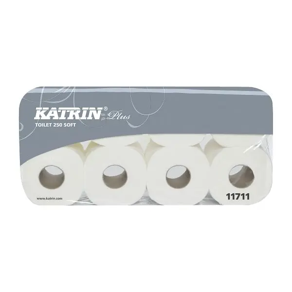Katrin Toilettenpapier - Plus Toilet 250 Soft weiß 95 x 110 cm 3-lagig VE: 72 Stück 117110
