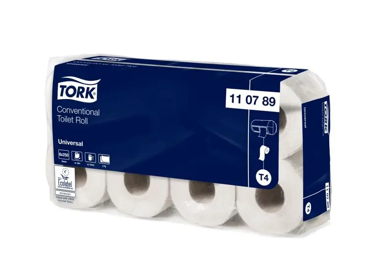 Tork Topa Conventional 2-lagig T4 Kleinrollen weiß VE: 8x8 Rollen à250 Blatt 2131812