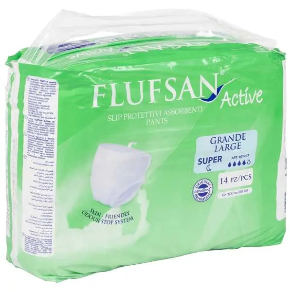 vidaXL Flufsan Inkontinenzhosen für Erwachsene 14 Stück Grösse L 4008046