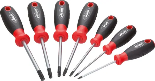 VIGOR TORX Schraubenzieher Satz Innen TORX Profil T10 - T40 Anzahl Werkzeuge: 7 V3366