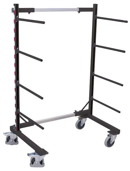VARIOfit Tragarmwagen einseitig Außenmaße: 540 - 1.400 x 800 mm RAL 7016 anthrazitgrau sw-130.006/AG