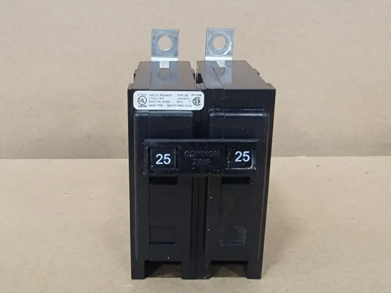 12V 25 Amp, 2 Pole, 120/240 volts Circuit Breaker BA225
