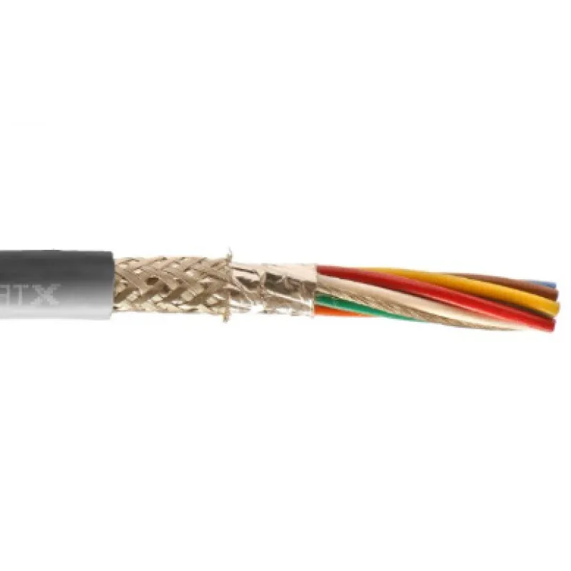 Alpha Wire 5547 14/7 14 AWG 7 Conductors 600V SupraShield Top Foil Braid PVC Insulation Xtra Guard Performance Cable