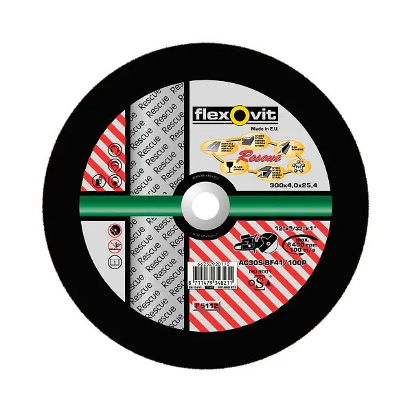 Flexovit RESCUE Trennscheibe AC 30 S-BF41/100 P RESCUE Durchmesser: 356 mm VE: 10 Stück 66252920158