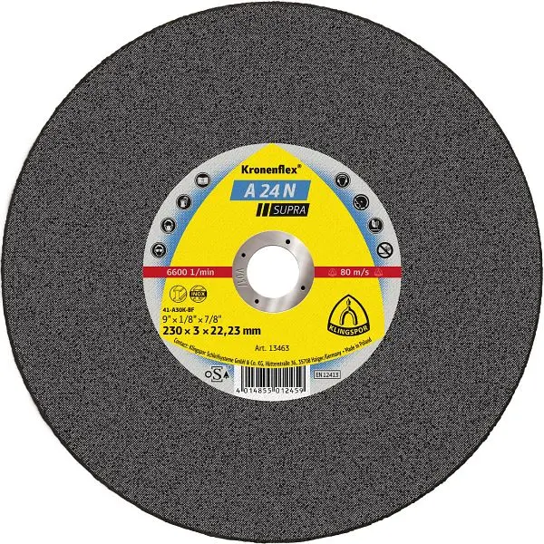 Klingspor 24 N Trennscheiben 125 x 25 x 2223 mm gekröpft VE: 25 Stück 2951