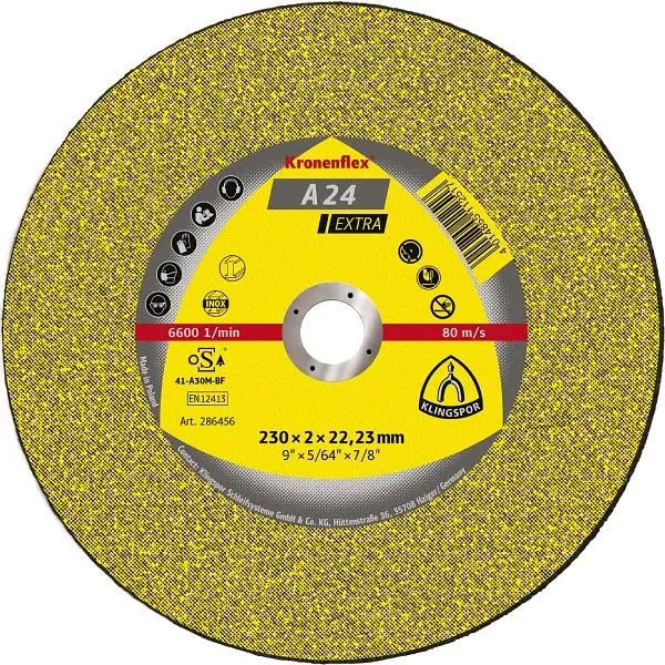 Klingspor 24 EX Trennscheiben 230 x 2 x 2223 mm lineare VE: 25 Stück 286456