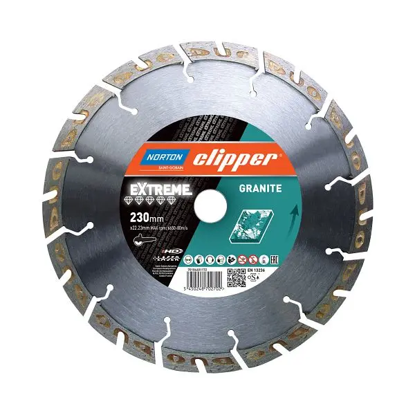 Norton Clipper Trennscheibe Extreme Granit 350 x 254 Tischsäge 70184603311