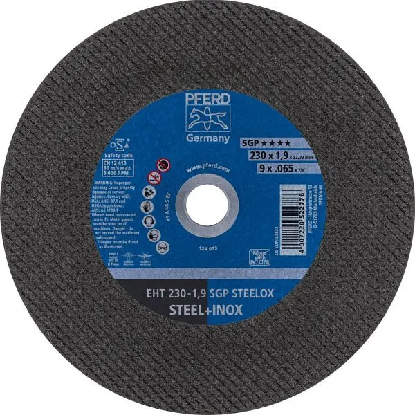 Pferd Trennscheibe EHT 230-19 SGP STEELOX VE: 25 Stück 61328702
