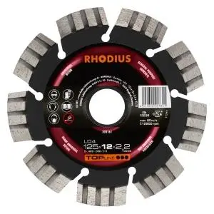 Rhodius TOPline LD4 Diamanttrennscheibe Durchmesser [mm]: 125 Stärke [mm]: 2.2 Bohrung [mm]: 22.23 303161