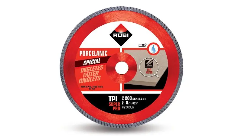 Rubi Diamanttrennscheibe für Gehrungsschnitte TPI 200 SUPERPRO 31966