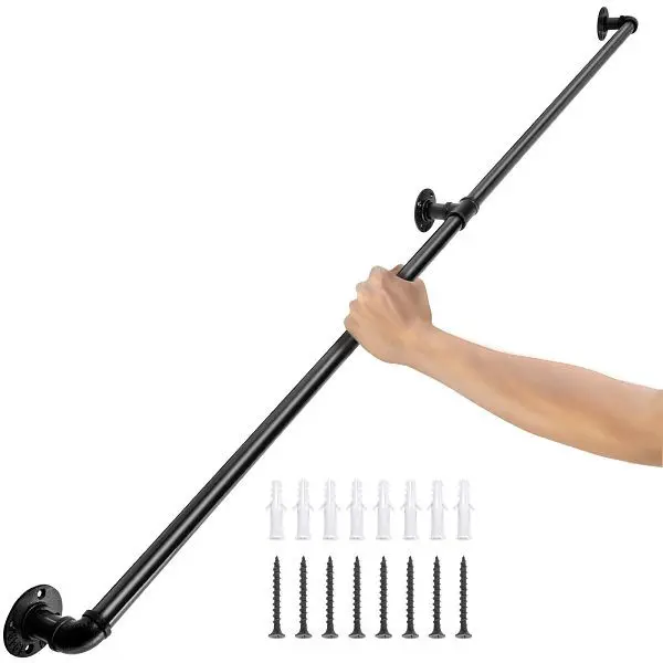 VEVOR Retro Wasserrohr Handlauf 120 cm 2 Stück TZBGSLTFSGYG4DWRPV0