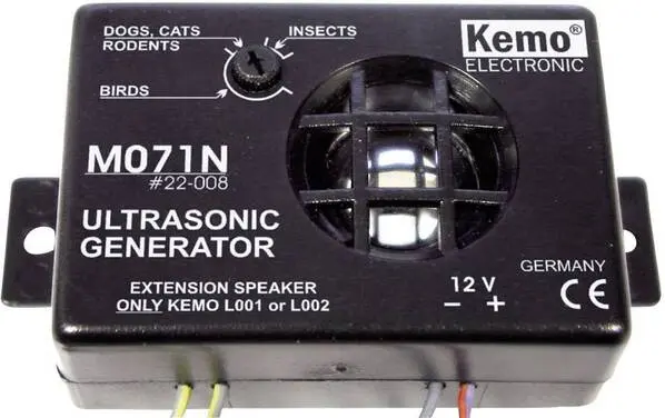 Kemo M071N Tiervertreiber Funktionsart Multifrequenz Wirkungsbereich 30 m² 1 St. (CE-zertifiziert)