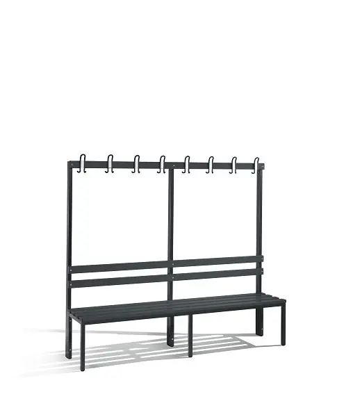 C+P Garderobenbank einseitig Basic H1650xB1960xT400mm 8052-100 S10066
