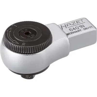 Stromkabel- HAZET - Einsteck-Umschaltknarre 6401N, 1/4", Vierkant 9 x 12mm