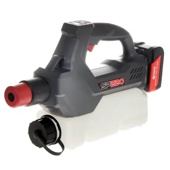 Tragbares Akku-Sprühgerät ZANON SP 220 - 18V /5Ah mit Druckschlauch und Flammensicherung