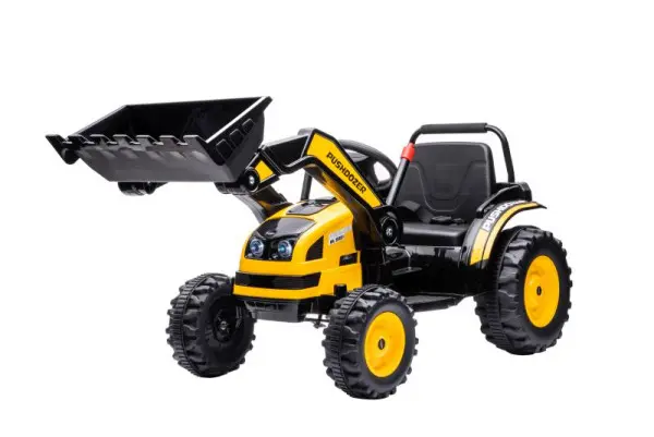 HOMCOM Kinder Elektrobagger Gelb132 x 62 x 65 cm 370-167V90YL