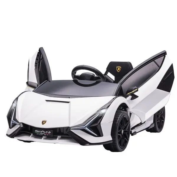 HOMCOM Kinderfahrzeug 2 Fahrmodi Weiß 108 x 62 x 40 cm 370-171V90WT