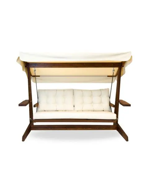 Westmann Holz Hollywoodschaukel Viva 2400 Beige 237x115x175 cm AS2500B