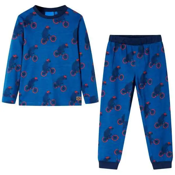 vidaXL Kinderpyjama mit Langen Ärmeln Petrolblau 104 13360