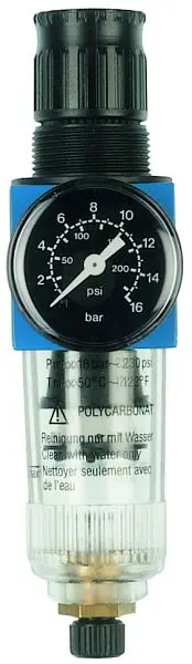 ewo Filterdruckregler airvision Handablassventil 16 bar G 1/4 05-10 bar /680 443.223