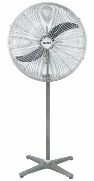 DeKon Turbo Star Windmaschine Stand-Ventilator Silber ca. 635 cm B 635
