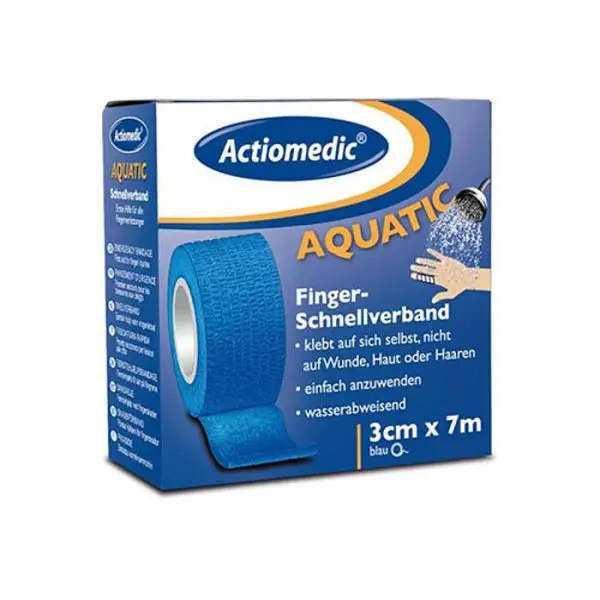 Stein HGS Schnellverband Actiomedic® -Aquatic- 30 mm / blau VE: 16 Stück 25500