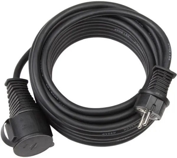 Brennenstuhl Baustellen-Verlängerungskabel IP44 (25m Kabel H07RN-F 3G25 für den Außenbereich Verwendung auf Baustellen)...