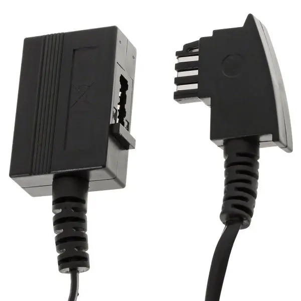 Helos Verlängerungs-Kabel 4adrig 10 m TAE F schwarz 14079
